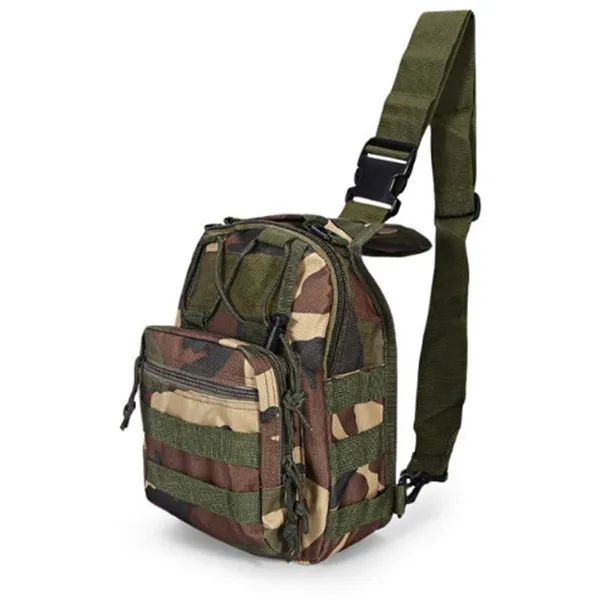 Разнообразие цвета 600D ткань Оксфорд, высокая интенсивность армейский нагрудный мешок утилита одного плеча камуфляж сумка - Цвет: Forest camouflage