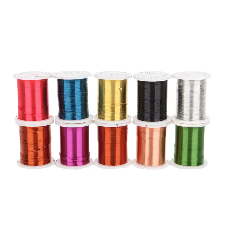 

10 Rolls Strings Wires for Copper Beads 0.3mm DIY Manufacture of Jewelry