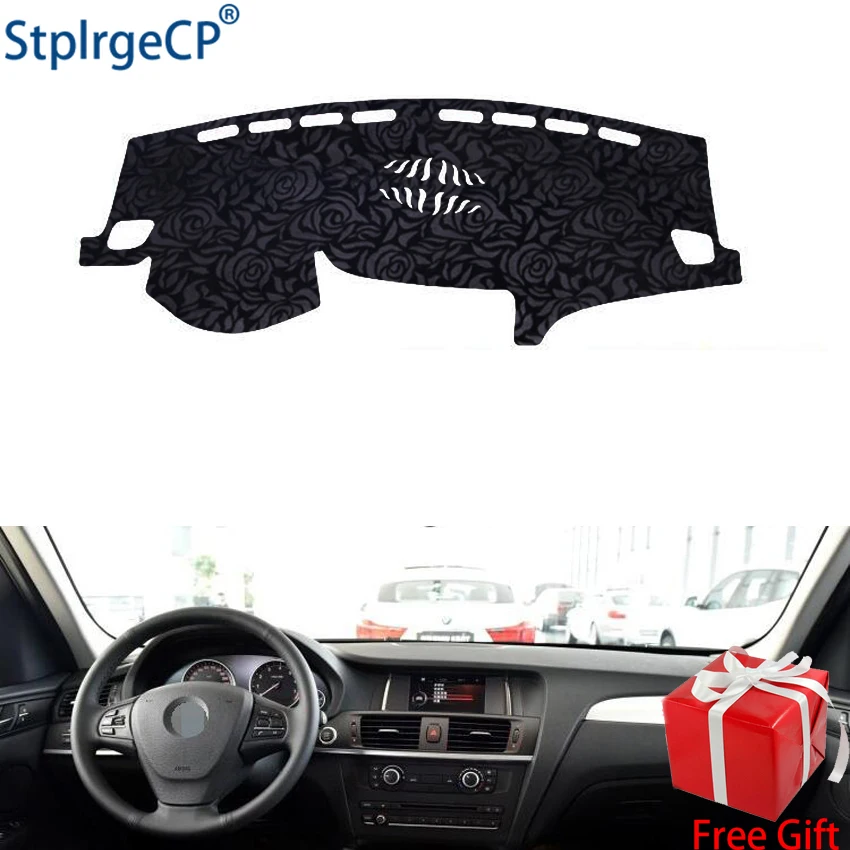 Rose Pattern Non-slip Car Dashboard Cover Dash Mat Pad DashMat ANti-UV Sticker for BMW X3 2013 2014 2015 2016 Styling | Автомобили и