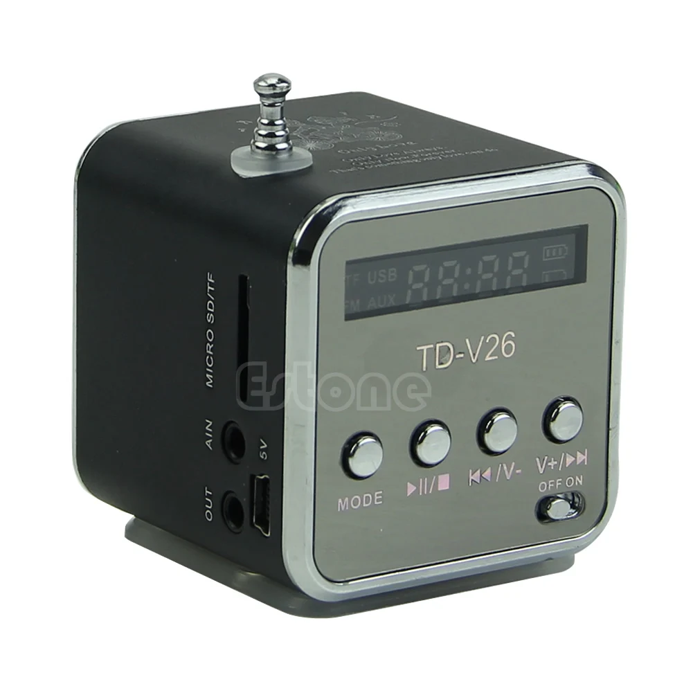 

Mini Micro SD TF USB Speaker Music Player Portable FM Radio Stereo PC mp3 F42D