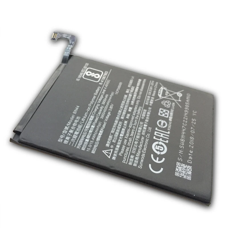 Original BN44 Mobile Phone Battery For Xiaomi Redmi 5 Plus Real Capacity 4000mAh Replacement Li-ion Battery + Tool