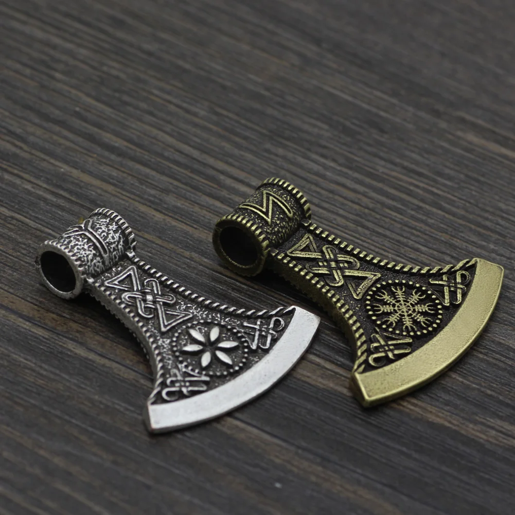 Viking Mammen символ Одина Руна ужас Перу ожерелье Коло подвеска в виде топора