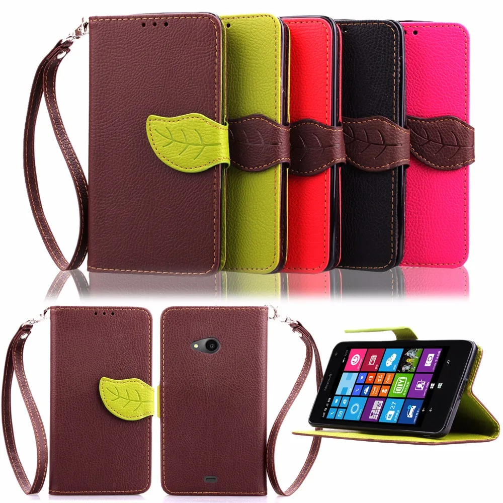 Лист Застежка Кошелек Case для Microsoft Lumia 520 Роскошный PU Флип Кожи Folio Stand с Гнездами