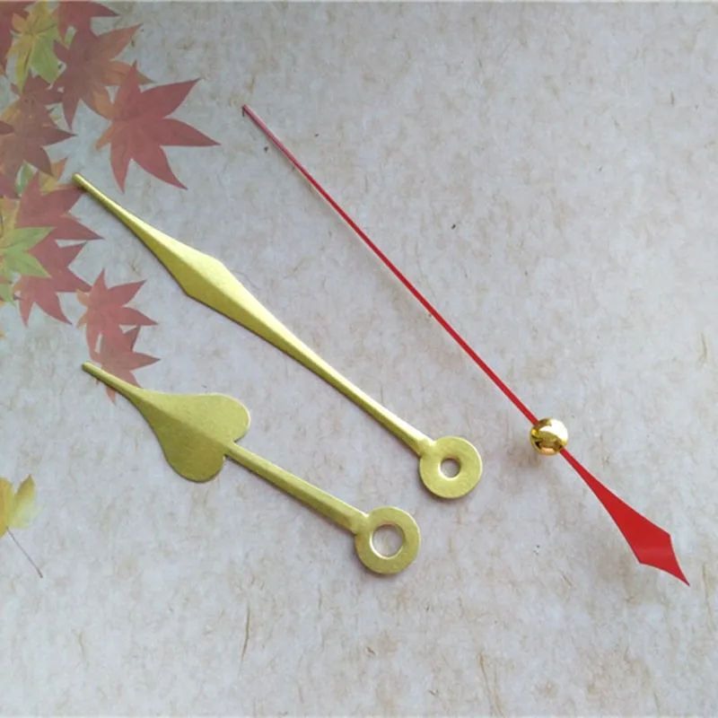 

Wholesale 50PCS Gold Metal Quartz Clock Hands for DIY Wall Clock Arms