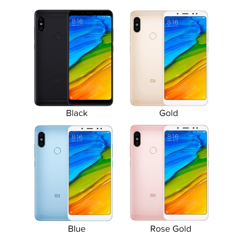 Xiaomi телефон Redmi Note 5 64 Гб ПЗУ 4 ОЗУ Snapdragon 636 Восьмиядерный Двойная камера 12 Мп + 99