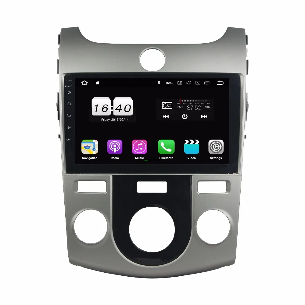 IPS Android 8 1 2 Гб ОЗУ 4 ядра для kia CERATO FORTE 2008 2011 2012 автомобильное радио Wifi GPS карта