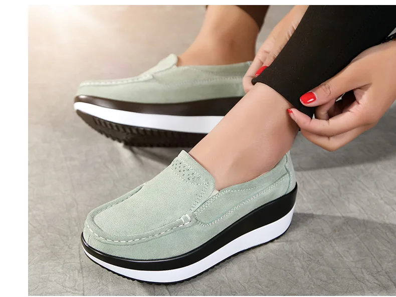 TIMETANG Slimming Swing Women Shake Shoes New Design Fashion Shallow Flat Platform Women Casual Shoes Walking Women Flat Shoes