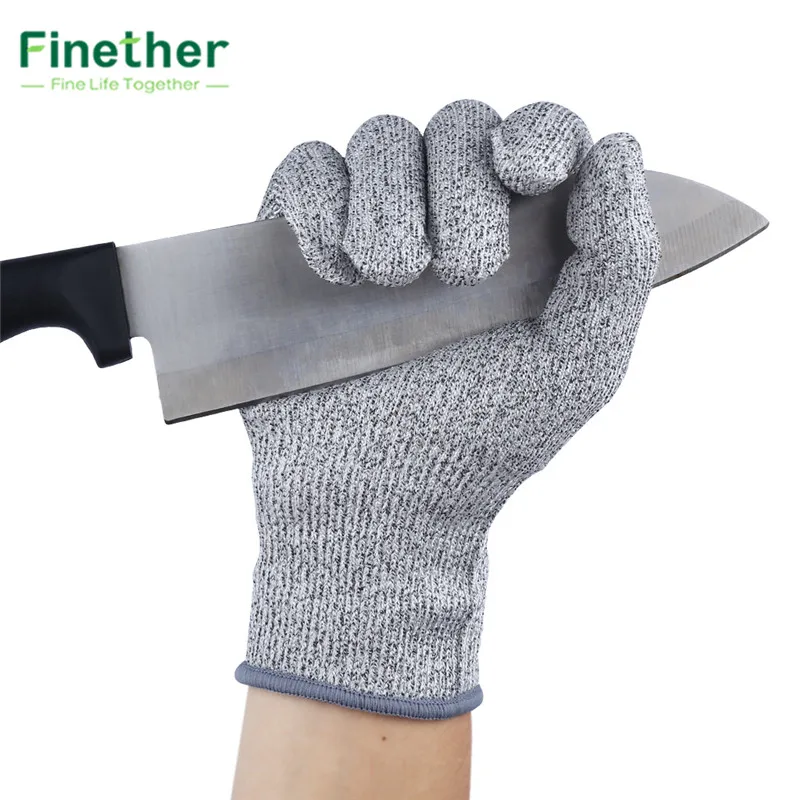 Finether порезостойкие перчатки Садоводство перчатки EN388 уровень 5 стойкость к порезам анти истиранию безопасности работы защита рук перчатки