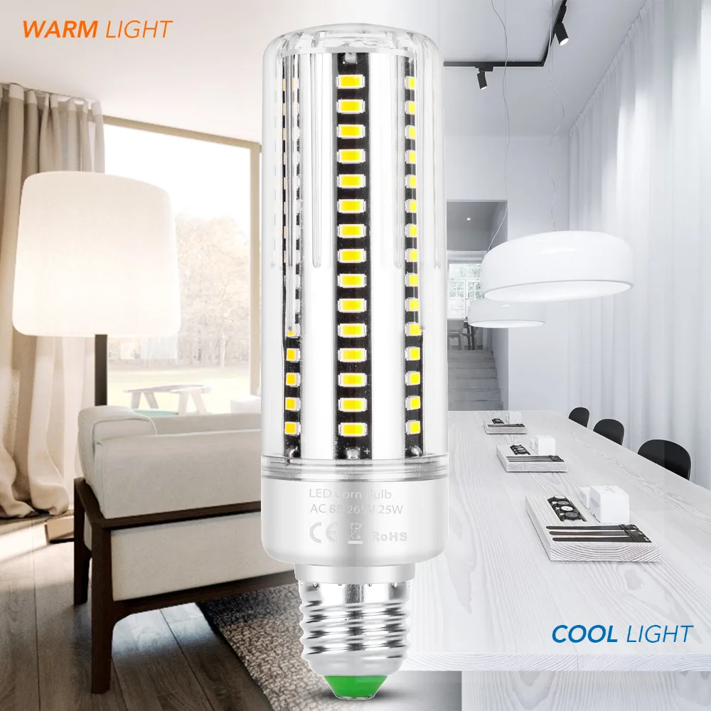 

CanLing E27 LED Lamp Corn Light E14 Candle Light Bulb 220V Bombillas Led 5736 SMD Lampada 5W 7W 9W 12W 15W 20W 25W Ampoule 110V