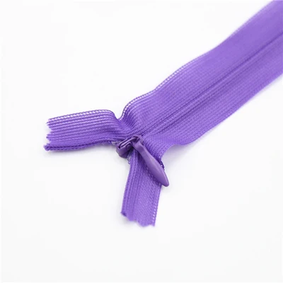 50 шт 3# змейки-невидимки DIY 60 см близкий конец нейлоновые застежки-молнии для шитья Аксессуары 29 цветов на выбор - Цвет: purple