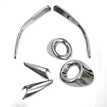 

For Mazda 3 M3 Axela 2017 2018 Chrome Front Fog Light Lamp Cover Trim Foglight Garnish Strip Bumper Eyebrow Eyelid Molding