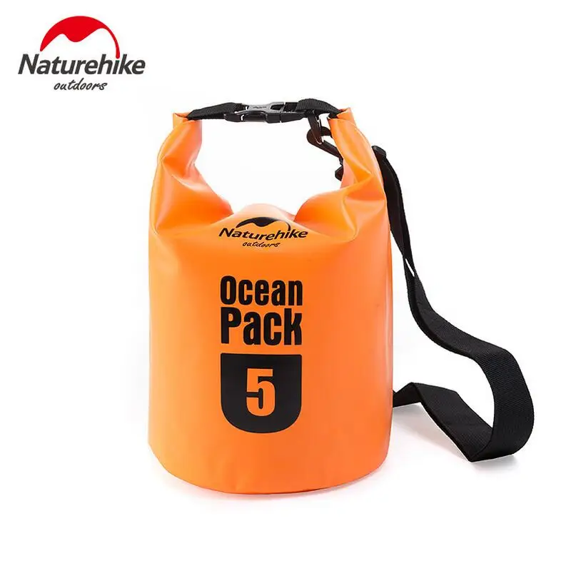 Naturehike 5L 10L 20L Waterproof Bag Sack Drifting River Trekking Storage Bag Outdoor Waterproof Swimming Sport Bags FS15M005-J
