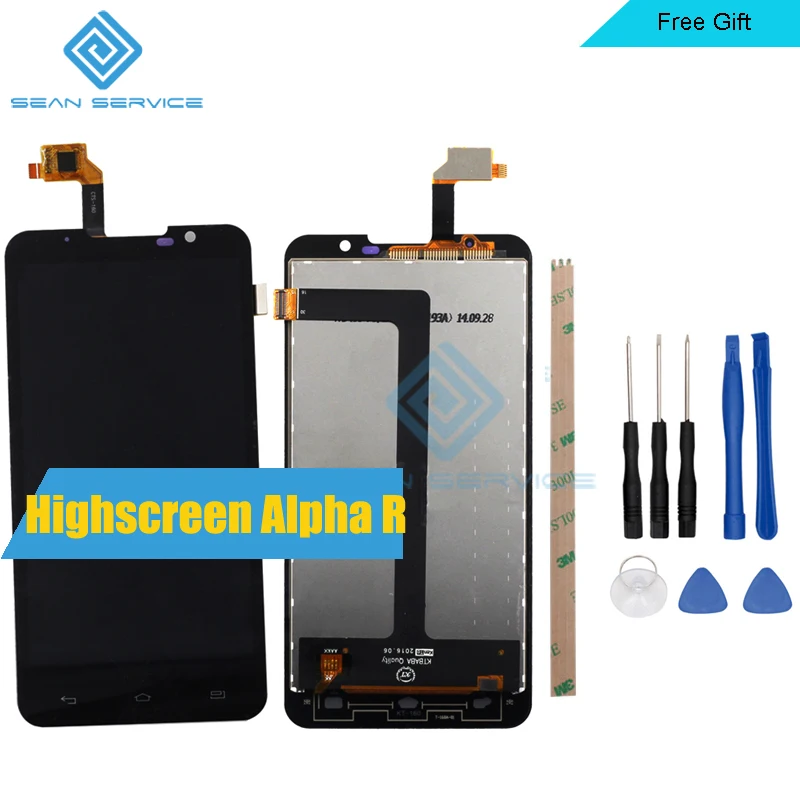 Для Highscreen Альфа R ЖК-дисплей Дисплей + Сенсорный экран планшета Ассамблеи 5.0