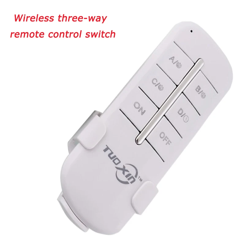 

220V 3 Channels Way Digital Wireless Light Lamp Home Wall Corridor Switch Splitter Box Durable Remote Control Remote switch