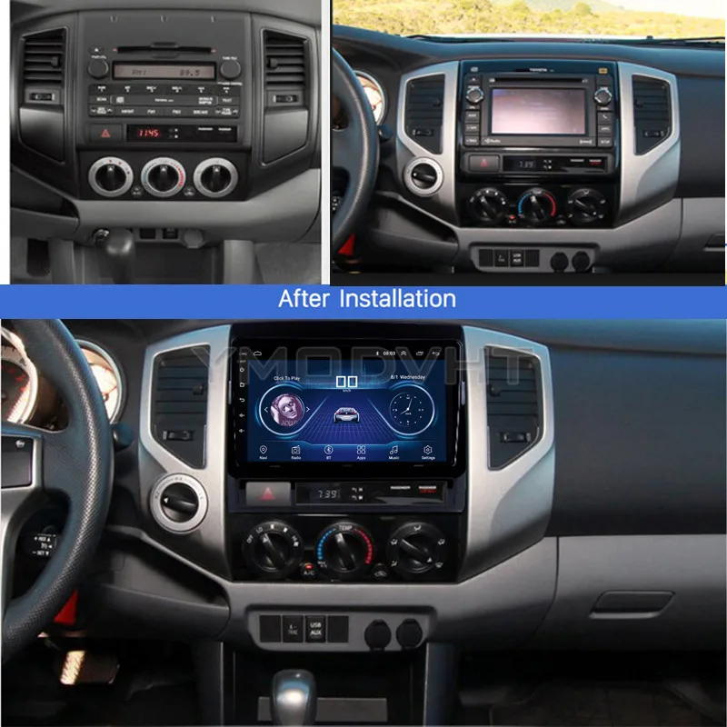 Top 9inch IPS and 2.5D Touch Screen Android 8.1 Car DVD GPS Navigation for Toyota Tacoma Hilux 2005-2013 America Version Radio Audio 11