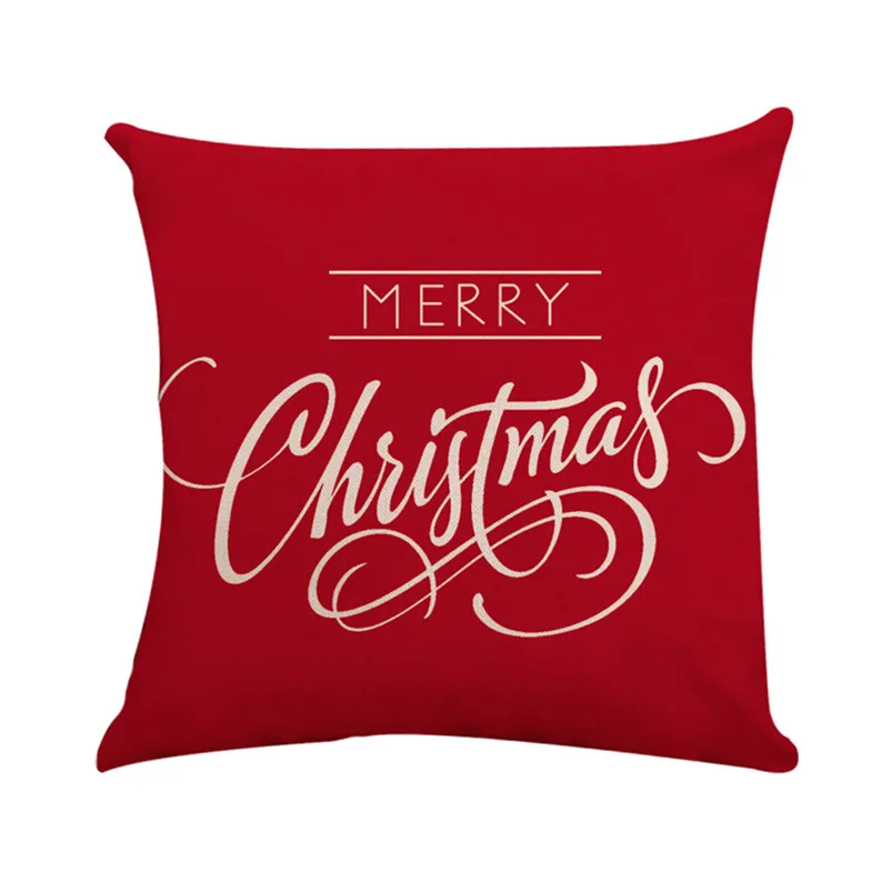 Fashion Christmas Pillow Case Square Pillow Cover Cushion Case Toss Pillowcase Hidden Zipper Closure For home decor #4o31 (1)