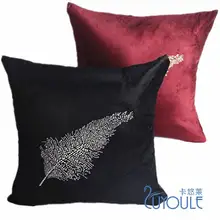 Новое поступление, украшение для дивана, Мужское пальто из байки, стразы, подушка, модное качество, Автомобильная Подушка 45*45