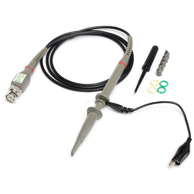 

New 1 Set P6100 DC-100MHz Oscilloscope Probe 100MHz Scope Clip Probe Alligator Clip For Tektronix