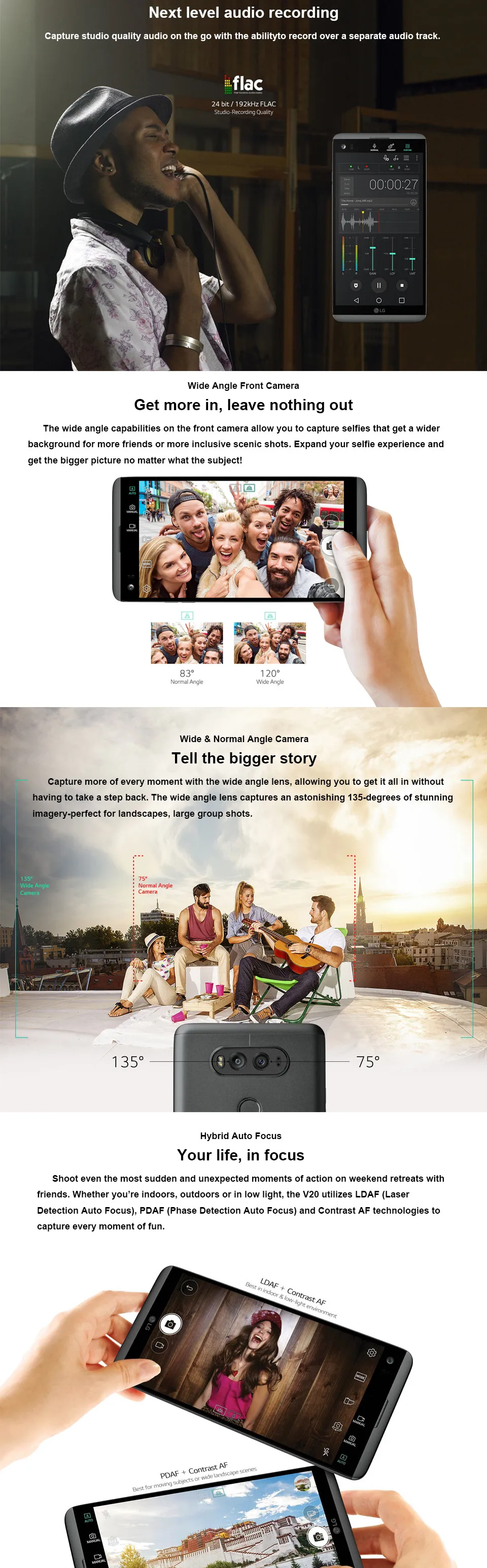 LG V20 Refurbished-Original  LG V20 VS995 5.7" Qualcomm Snapdragon820 4GB RAM 64GB ROM 3 cameras  Free shipping giffgaff refurbished phones