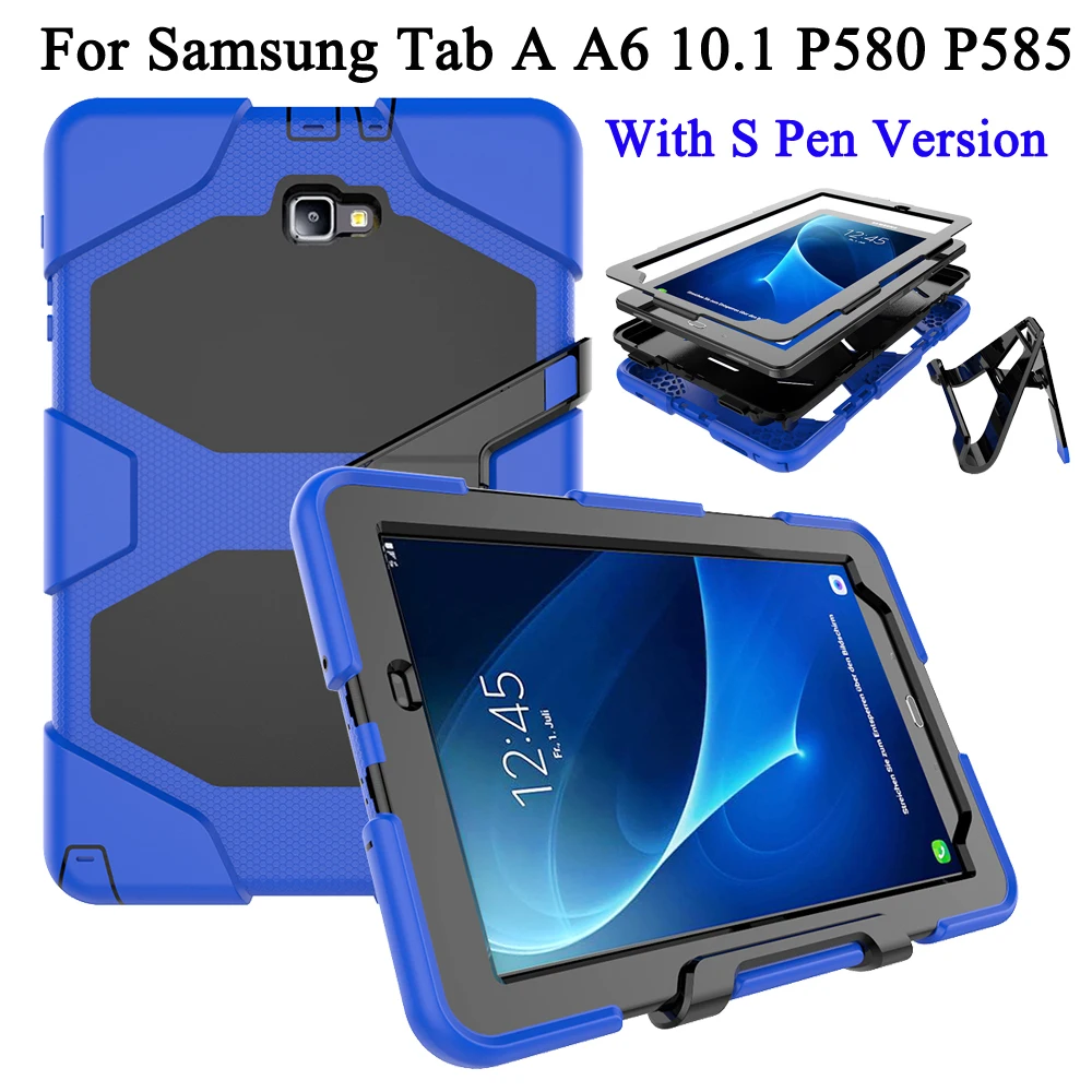 Kids Heavy Duty Case Cover For Samsung Galaxy Tab A6 A 6 10.1" S Pen SM