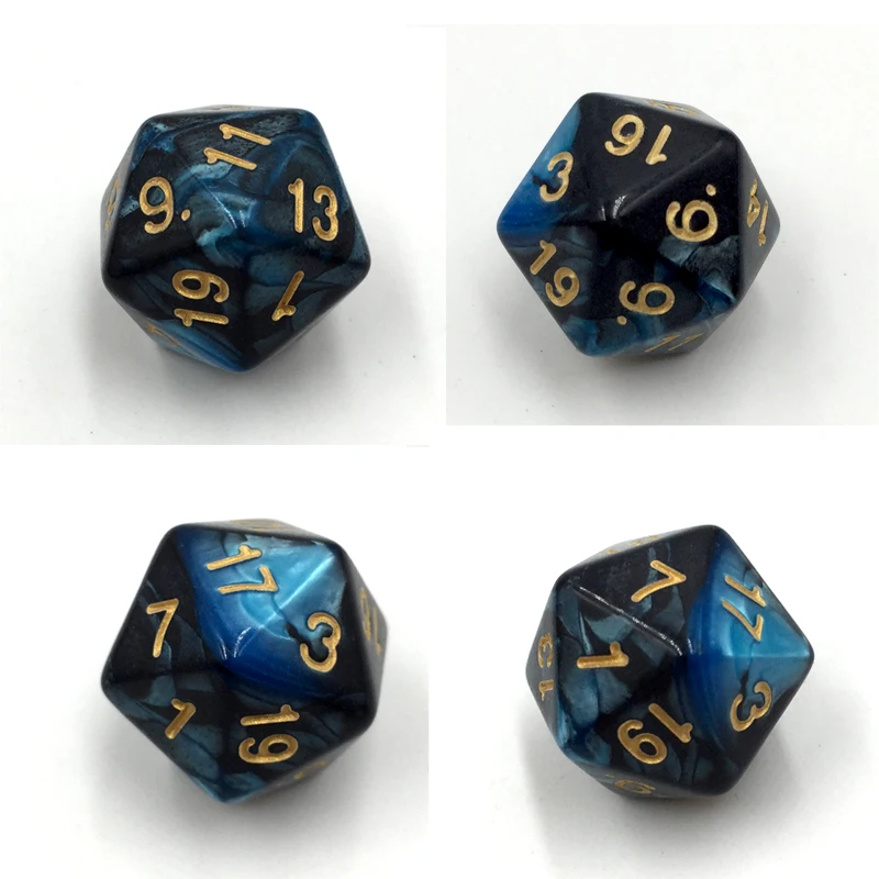 Игральные кости Rollooo двухцветные D20 RPG игральные кости насыщенные цвета D20 игральные кости для Rpg подземелья и дракон 20 лиц игры Кубики