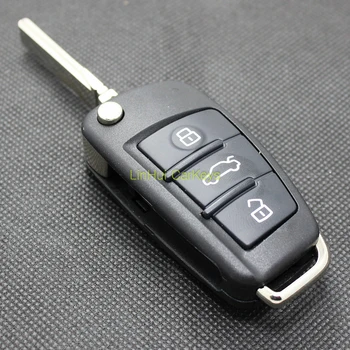

PINECONE for AUDI A2 A3 A4 A6 A6L A8 TT Q7 Key Case 3 Buttons Uncut Brass Blade Original Remote Key Replacement Shell 1PC