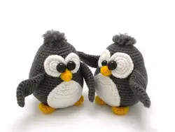 Игрушки для вязания крючком amigurumi penguin lover Номер модели b0133