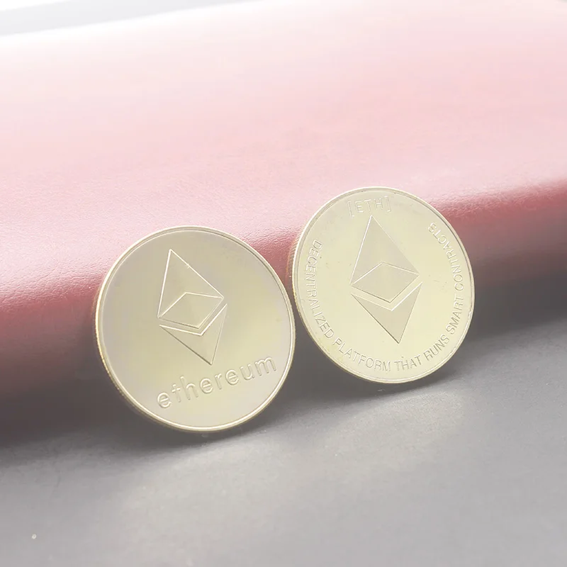gold Ethereum coin 1