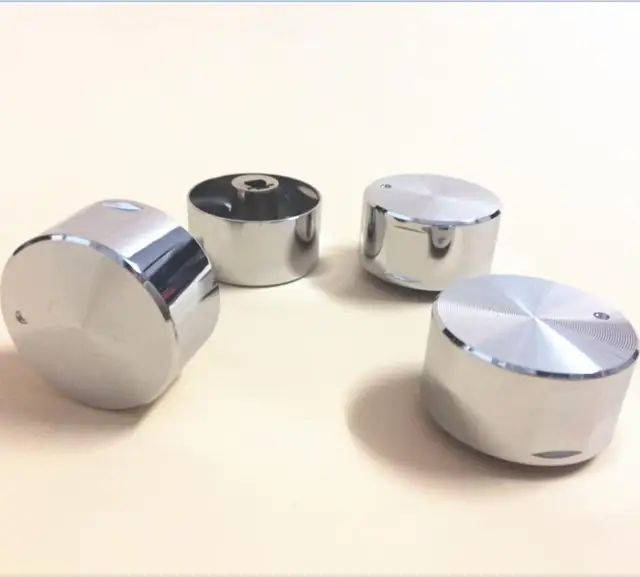 Best Offers 5PCS high quality Rotary switch gas stove parts gas stove knob zinc alloy round knob with chrome plating for gas stove