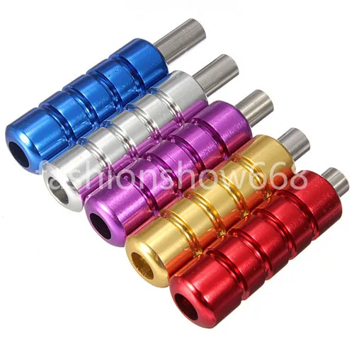 5pcs Ribbed Tattoo Aluminum Alloy Machine Grips Tubes Stainless Steel Tips Tools Kit 5pcs Ribbed Tattoo Aluminum Alloy Machine Grips Tubes Stainless Steel Tips Tools Kit