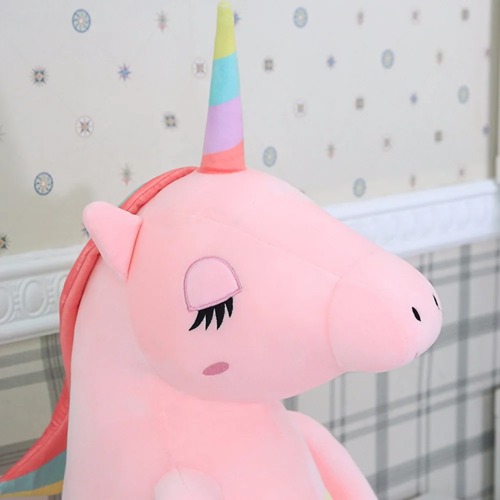 2018 Новое поступление большой единорог плюшевые игрушки милая Радуга лошадь Мягкая кукла чучело лучшие игрушки для детей девочка подарок