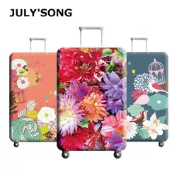 JULY'S песня упругие толстые путешествия чехол для чемодана Защитный чехол для багажник случае применяются к 18 ''-32'' чемодан Крышка