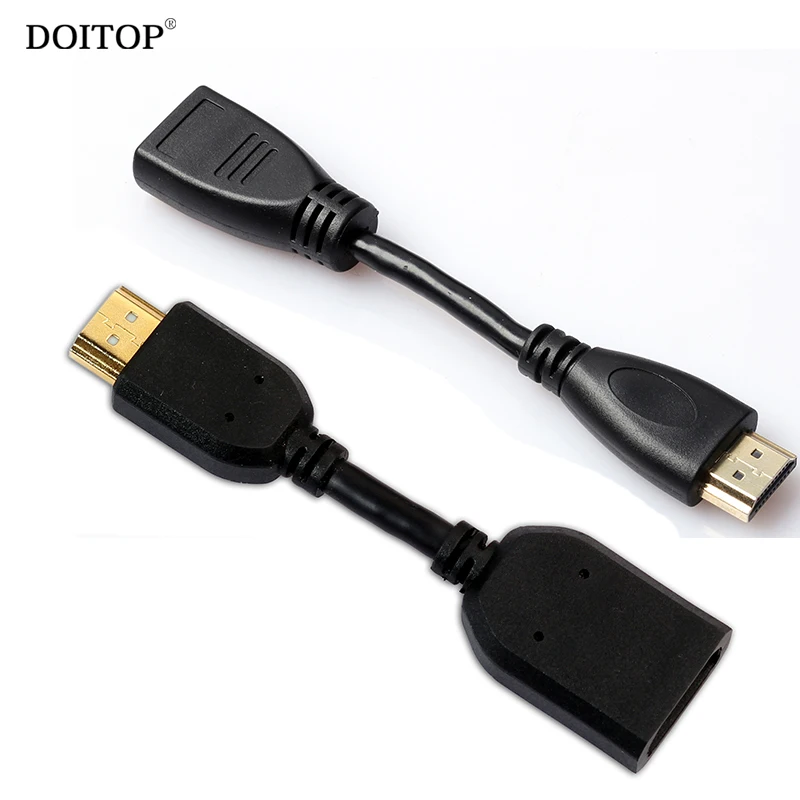 DOITOP Converter For Google Chromecast Set-top Box HDMI Extension Cable Adjustable Rotation HDMI Male to Female Swivel Adapter