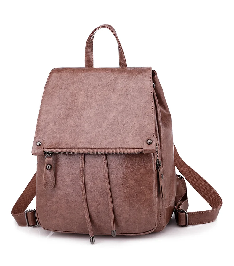 ladies soft leather backpack
