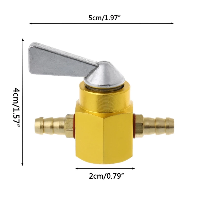 Универсальный 6 мм в линии бензиновый/Топливный Кран мотоцикл ВКЛ-ВЫКЛ Petcock топливный переключатель