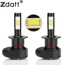 Zdatt обновление мини светодиодный H4 H7 H8 H9 H11 H1 9005 HB3 9006 HB4 фар лампа 80 Вт 8000Lm автомобиля свет 12 В туман лампа автомобилей 6000 К лампочки для авто автомобиль