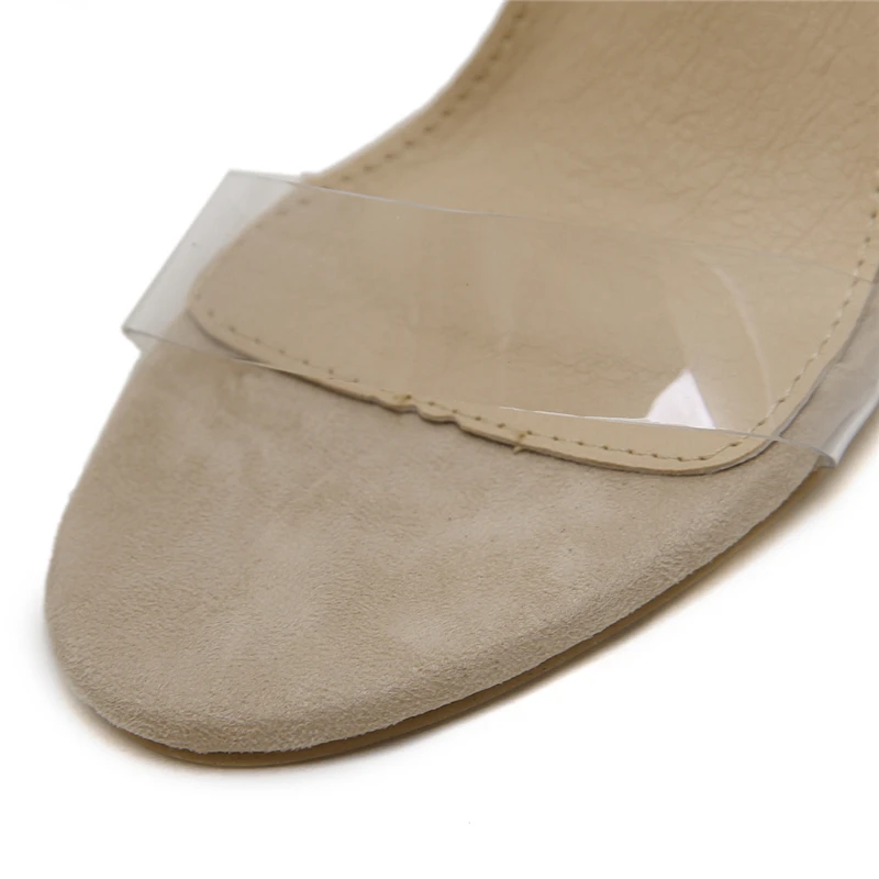 Altos Cuadrados 10 Mujer Zapatos 2018 Sandalias Cristal Bombas Tamaño Tacones Extrema Bloque Gladiador Cm Verano Mujeres Transparente 35 Caqui 43 De Talones tnY8wYfq