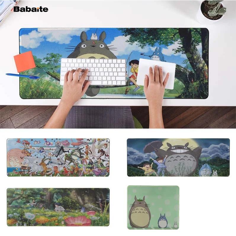 

Babaite Boy Gift Pad My Neighbor Totoro anime Laptop Computer Mousepad Free Shipping Large Mouse Pad Keyboards Mat