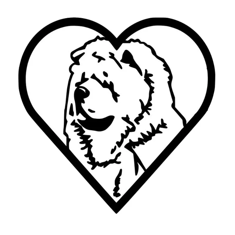 

12.7*12.7CM Tibetan Mastiff Dog Decal Reflective Car Stickers Car Styling Bumper Decoration Black/Silver S1-0341