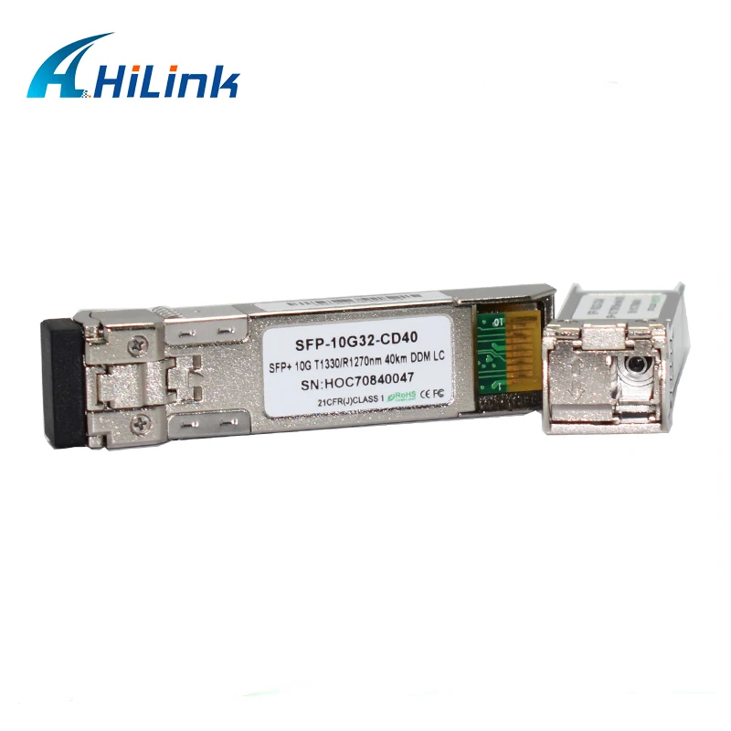 Бесплатная доставка! Оптическая передача 5G 1/2/3/5 пар 10G 40Km GBIC BIDI SFP WDM 1270/нм одно