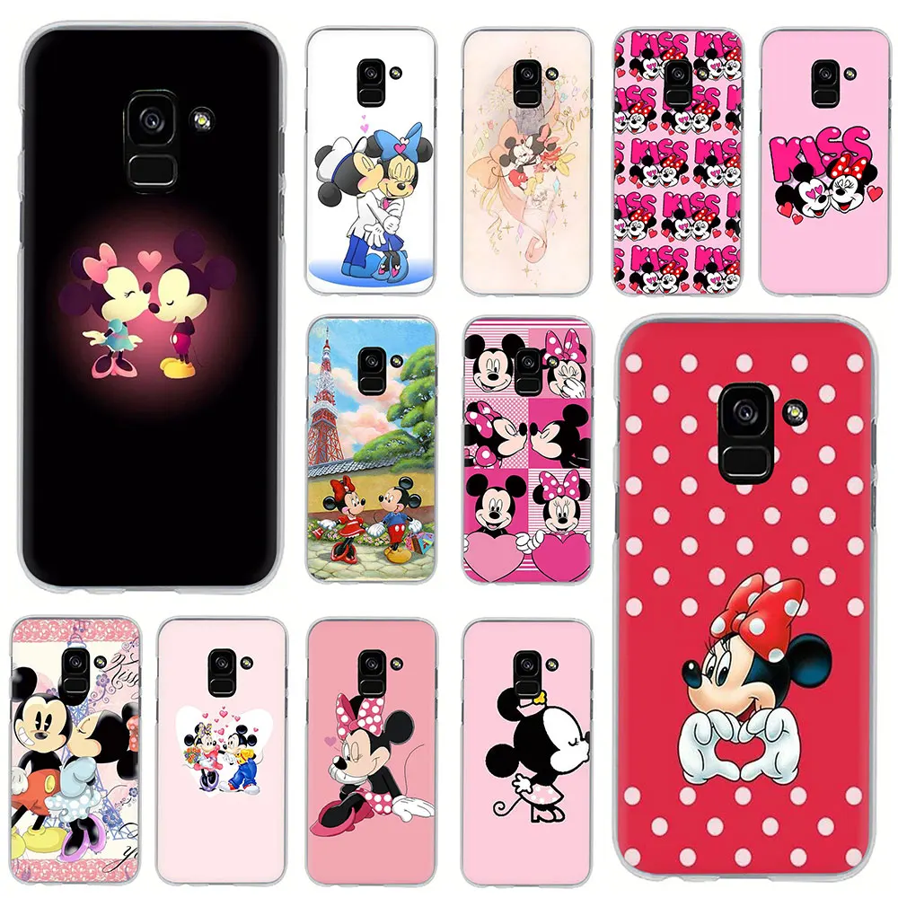 

Kissing Mickey Minnie Mouse Hard phone cover case for Samsung Galaxy A3 5 2017 A6 7 8 9 2018 A10S 20S 30S 40S 50S 60 70