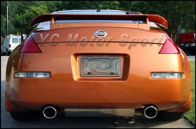 2002-2008 Nissan 350Z Z33 Nismo Version 1 Style Rear Spoiler FRP (12)