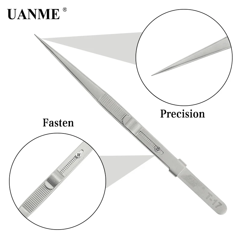 UANME 165 мм прецизионный Регулируемый скользящий пинцет антистатические для ювелирных изделий электронные компоненты плотно удерживающие Инструменты для ремонта