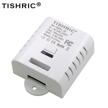 

TISHRIC 10/16A Smart Home Automation Basic Wireless Wifi Switch DIY Relay Module Controller Work Wireless Remote Domotica Alexa