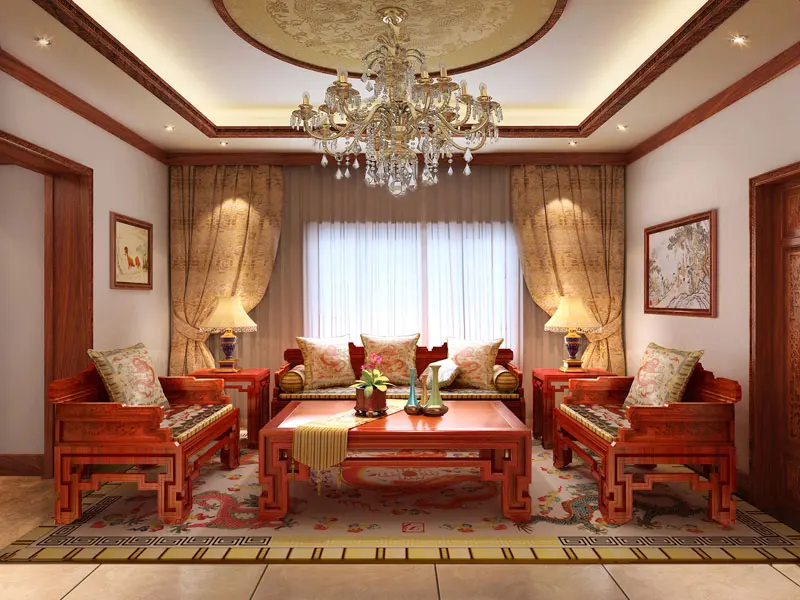Excellent Modern10 Pieces Luxurious Furnishing Set Rosewood with Table Flower Stand 3+1 Seat Sofa Bed Solid Wood Furniture Suite