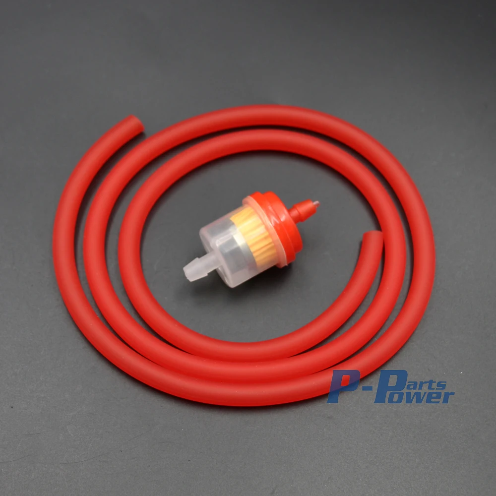 Petrol Hose Fuel Line + inline fuel filter Motorcycle ATV Quad Dirt PIT PTO Bike Go Kart Buggy