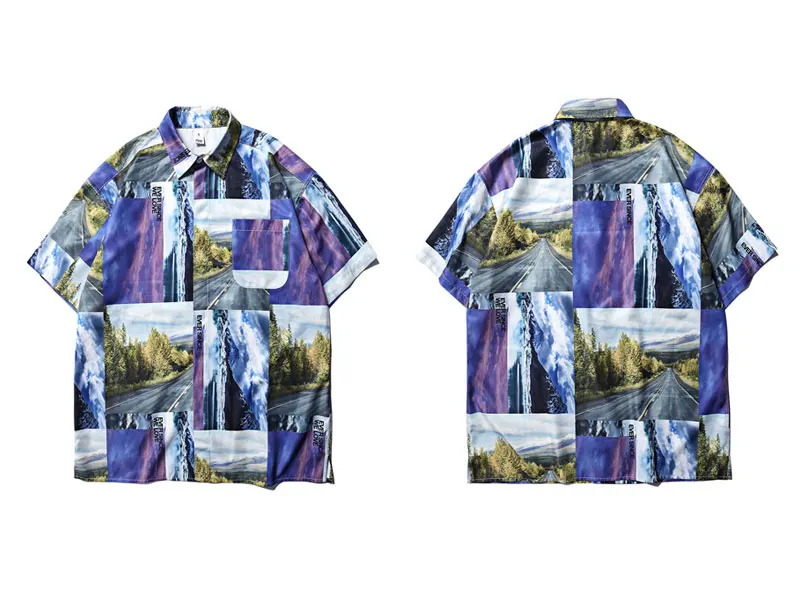 Landscape Print Shirts 1