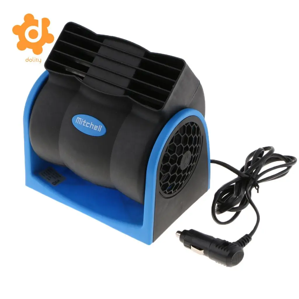 Car Truck Cooling Air Fan 12V 2 Speed Silent Cooler Fan w/ Cigarette