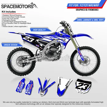 

MotoSpace Customized Team Graphics Backgrounds Decals 3M Stickers For YAMAHA YZF250FX 14-18 YZF250 2019 YZF450 14-17 18-19 063