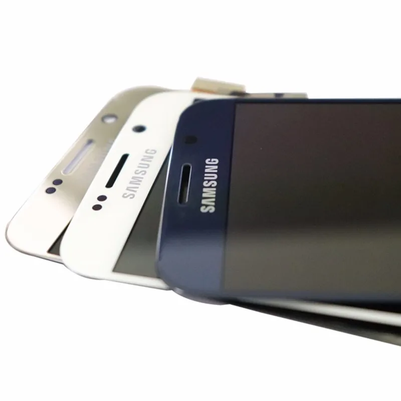 5,1 ''Супер AMOLED дисплей для samsung Galaxy S6 G920 G920F lcd с кодирующий преобразователь сенсорного экрана в сборе Замена